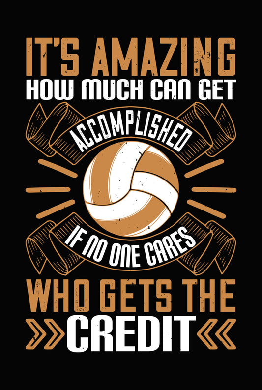 Volleyball Accomplishment Quote DTF Transfer