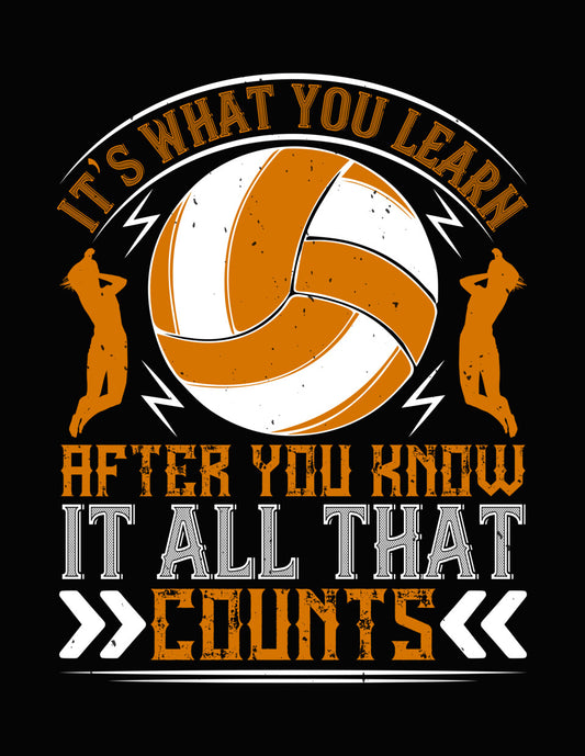 Volleyball Learning Quote DTF Transfer