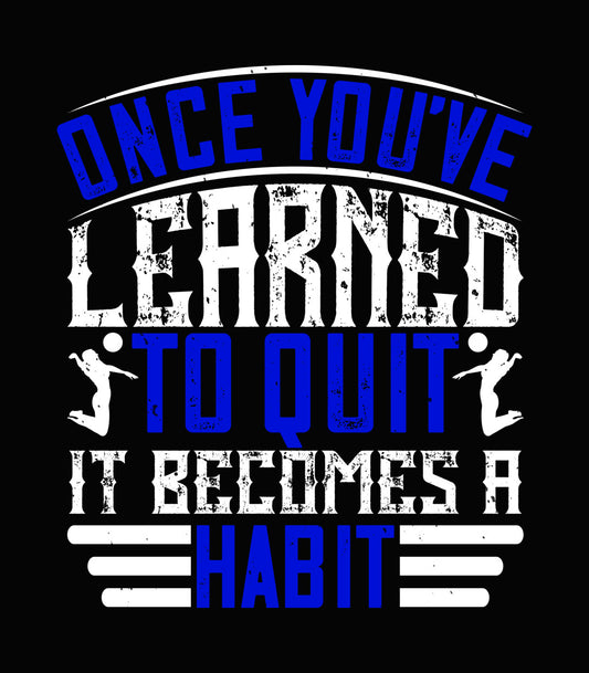 Never Quit Volleyball Habit DTF Transfer