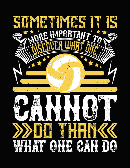 Volleyball Discovery Quote DTF Transfer