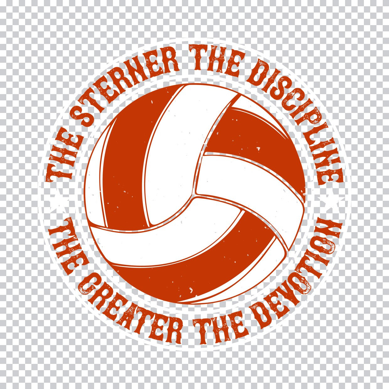 Volleyball Discipline and Devotion DTF Transfer