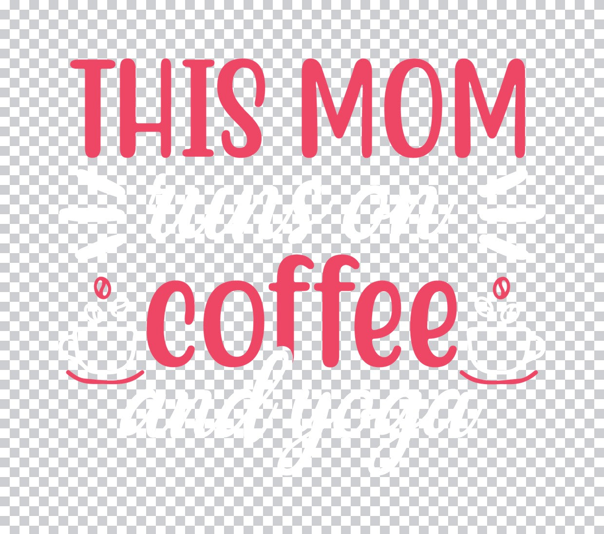 This Mom Runs On Coffee DTF Transfer