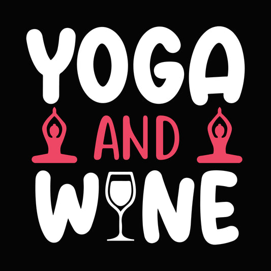 Yoga Pose And Text DTF Transfer