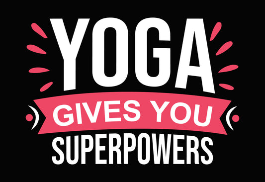 Gives You Yoga Banner DTF Transfer