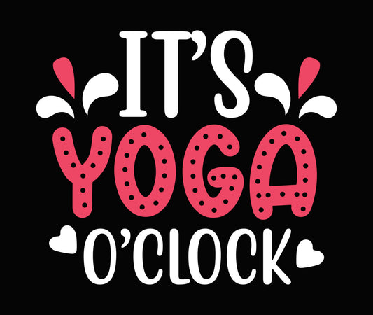 Polka Dot Yoga Typography DTF Transfer