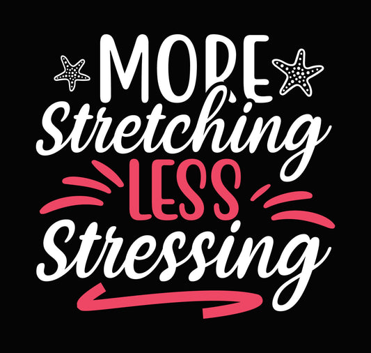 Less Yoga Minimalist Design DTF Transfer