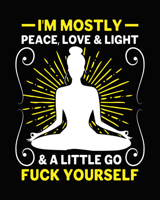Funny Yoga Sarcasm Typography DTF Transfer