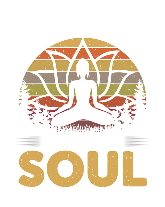 Vintage Soul Yoga Sunset DTF Transfer