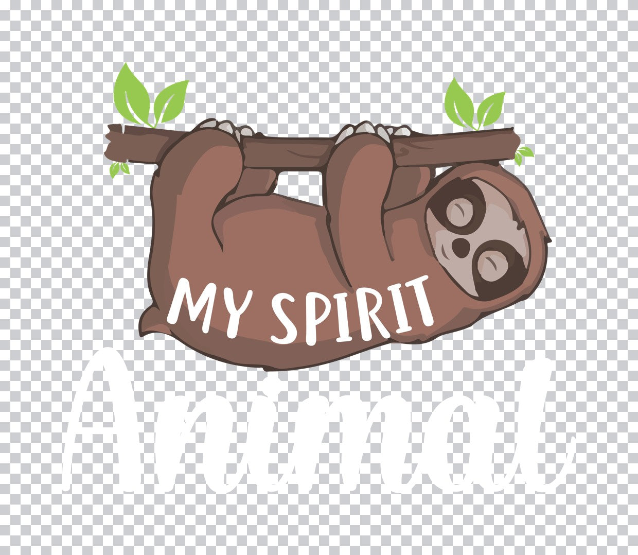 My Spirit Sloth Yoga DTF Transfer