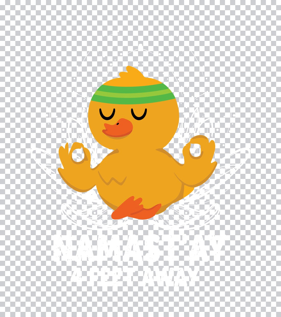 Eat Sleep Yoga Repeat Typography DTF Transfer