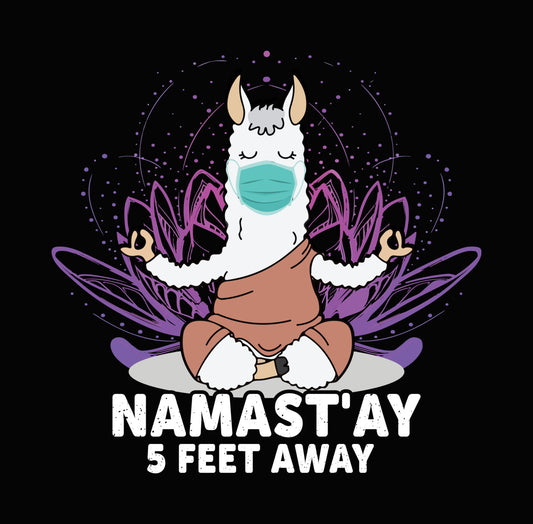 Meditating Llama Yoga DTF Transfer
