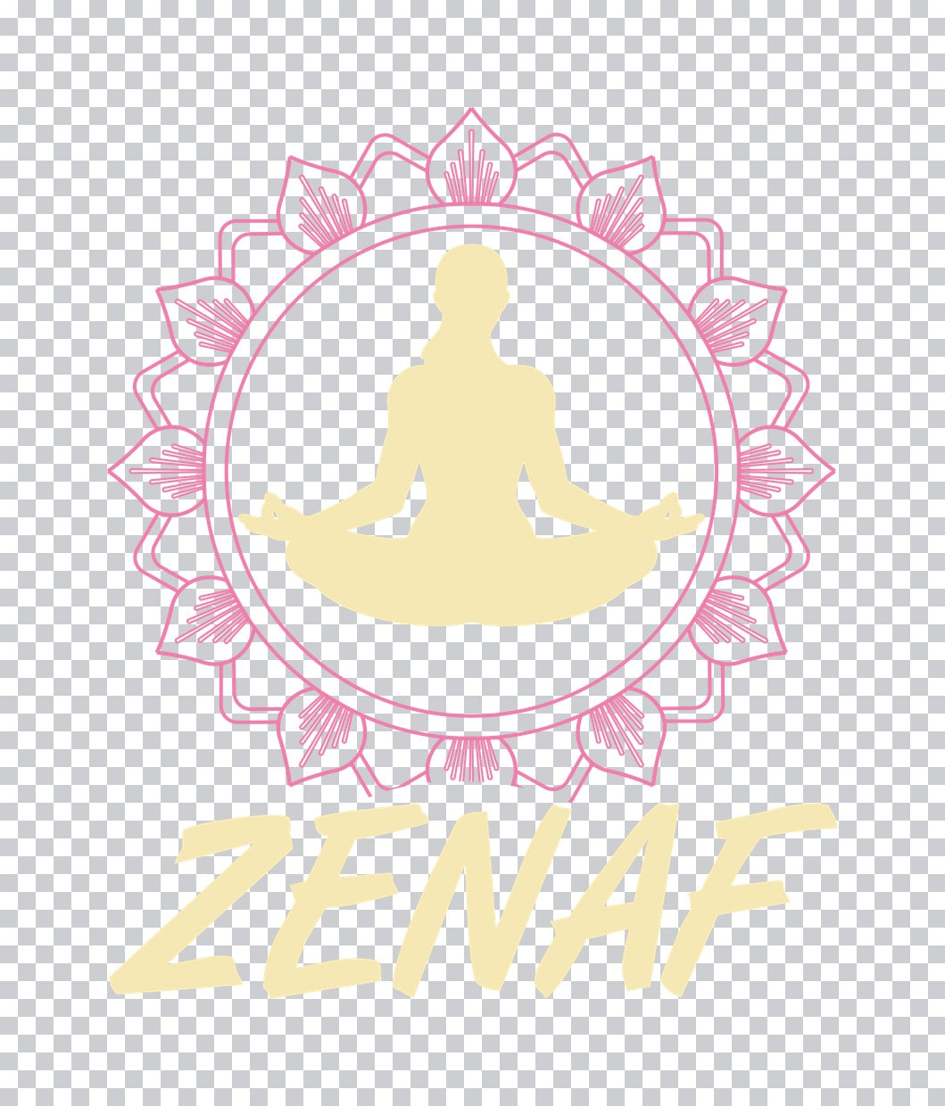 Zenaf Lotus Yoga DTF Transfer