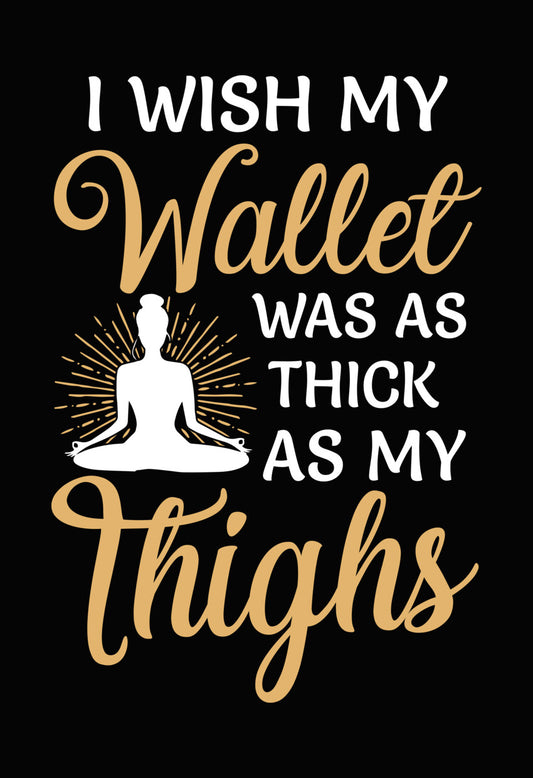 Wallet Thighs Typography DTF Transfer