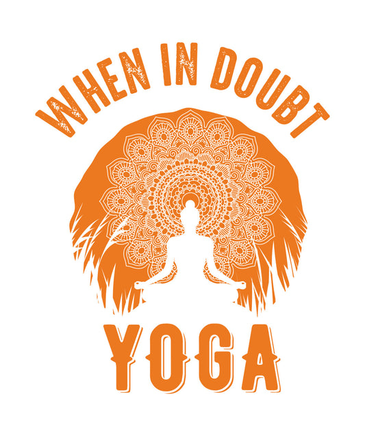 When In Doubt Yoga Mandala DTF Transfer