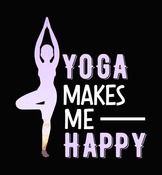Yoga Happy Tree Pose DTF Transfer