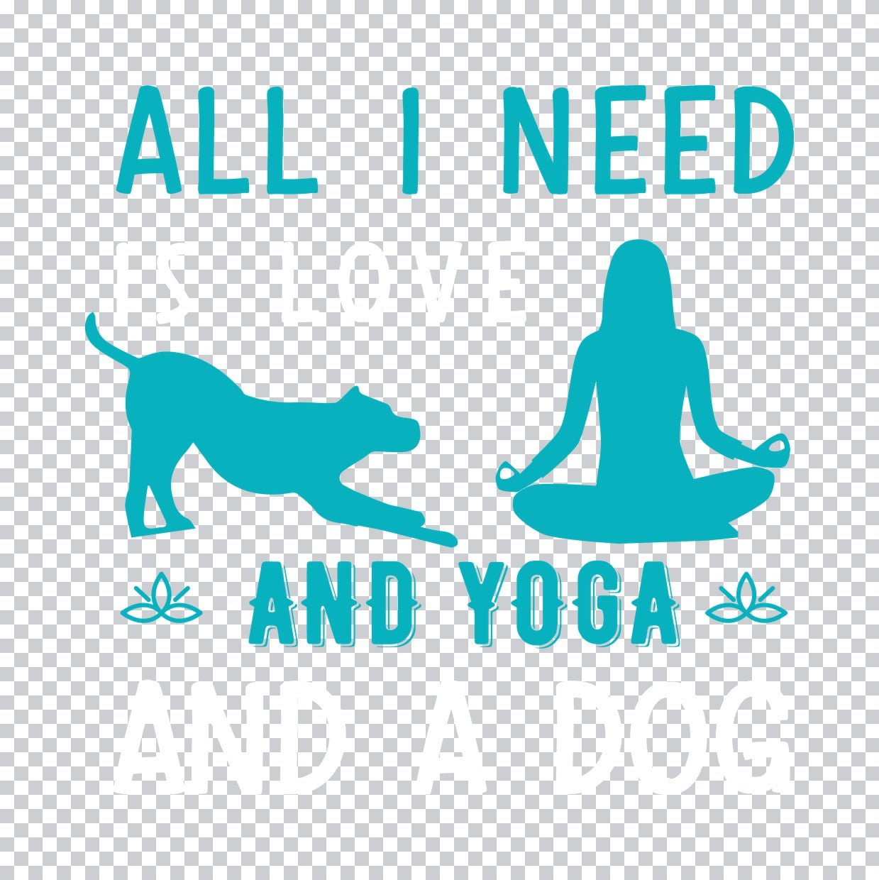 Good Vibes Only Sunset Yoga DTF Transfer