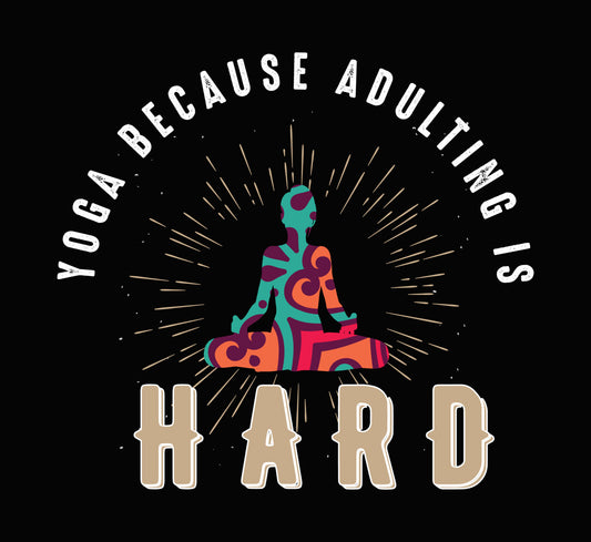 Hard Yoga Mandala Silhouette DTF Transfer