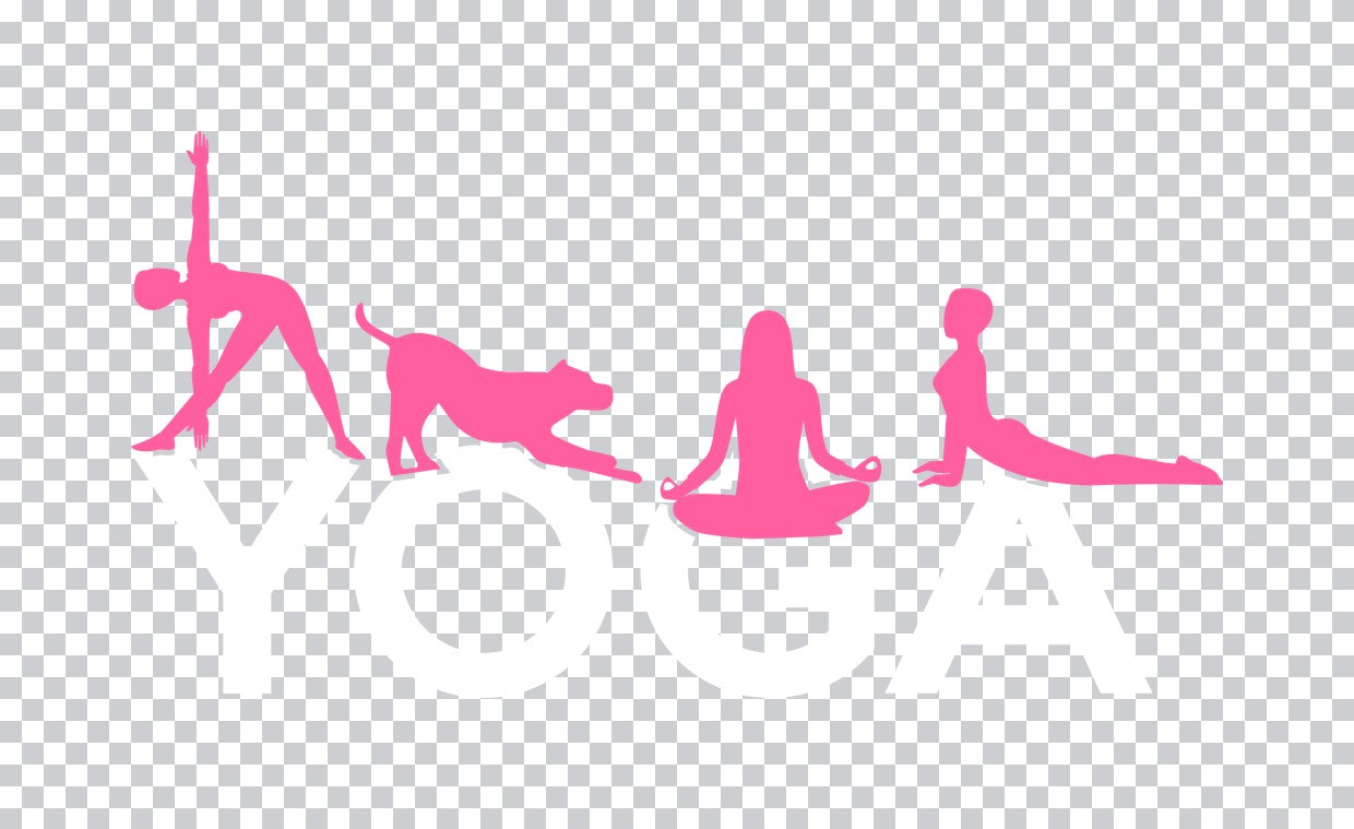 Yoga Poses With Dog DTF Transfer