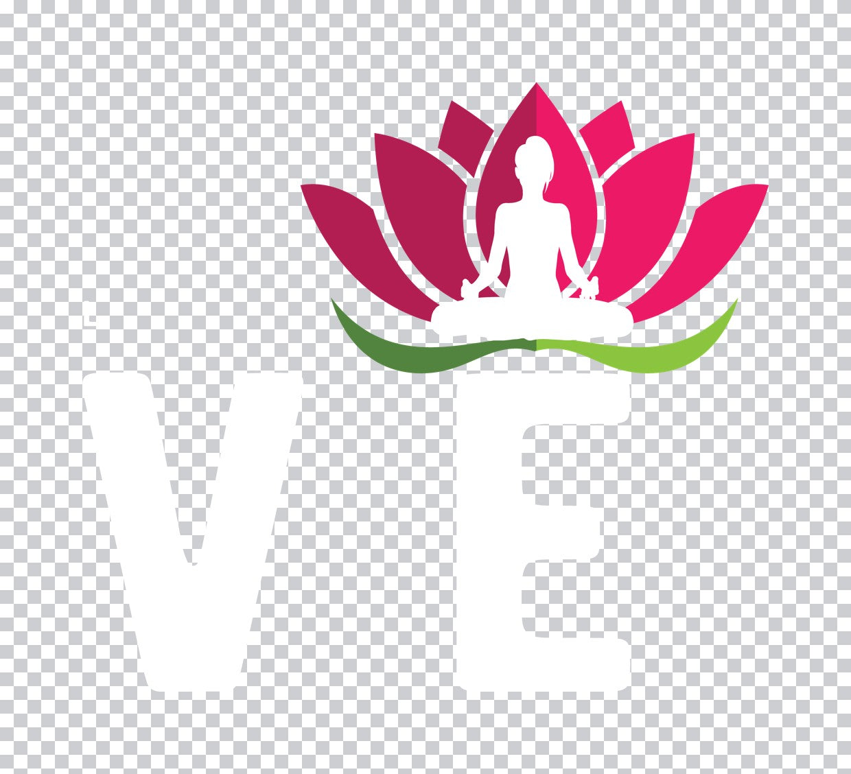 Lotus Flower Meditation Silhouette DTF Transfer