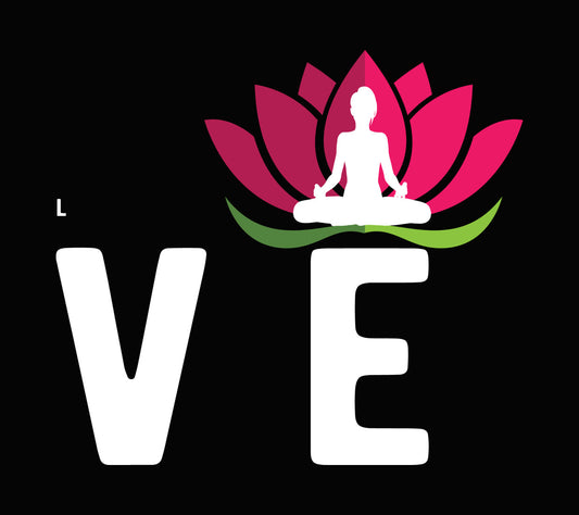 Lotus Flower Meditation Silhouette DTF Transfer