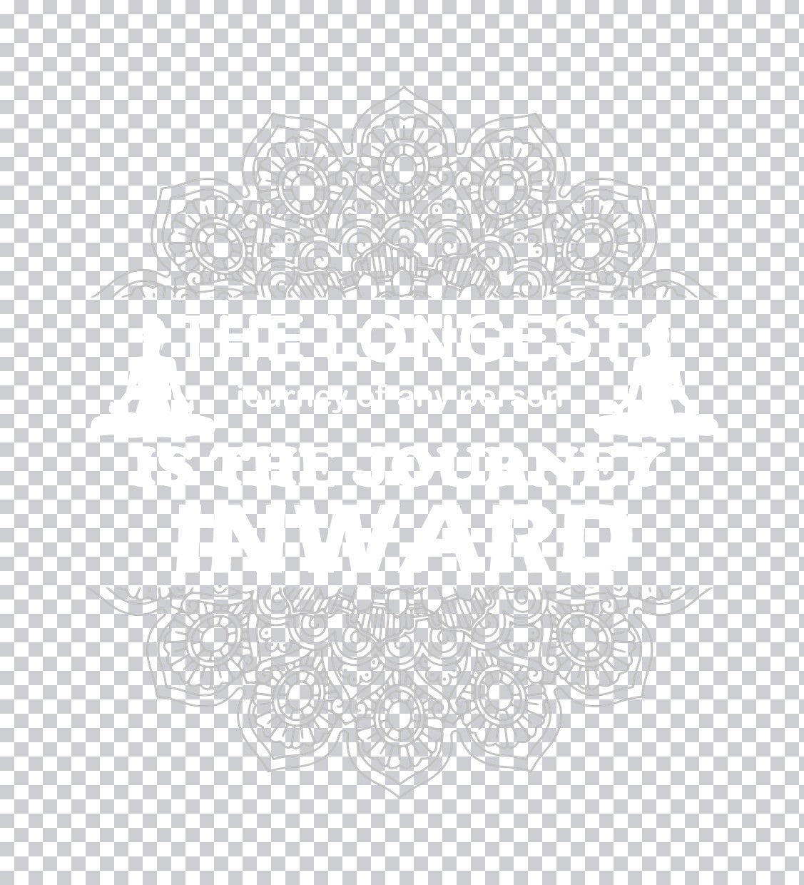 Intricate Mandala Frame Design DTF Transfer