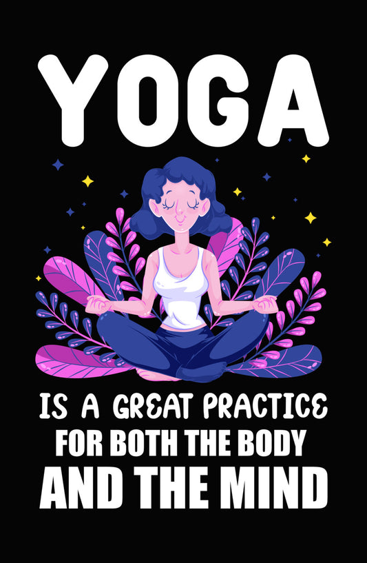 Meditating Girl with Floral Aura DTF Transfer