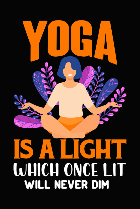 Yoga Is A Light Floral DTF Transfer