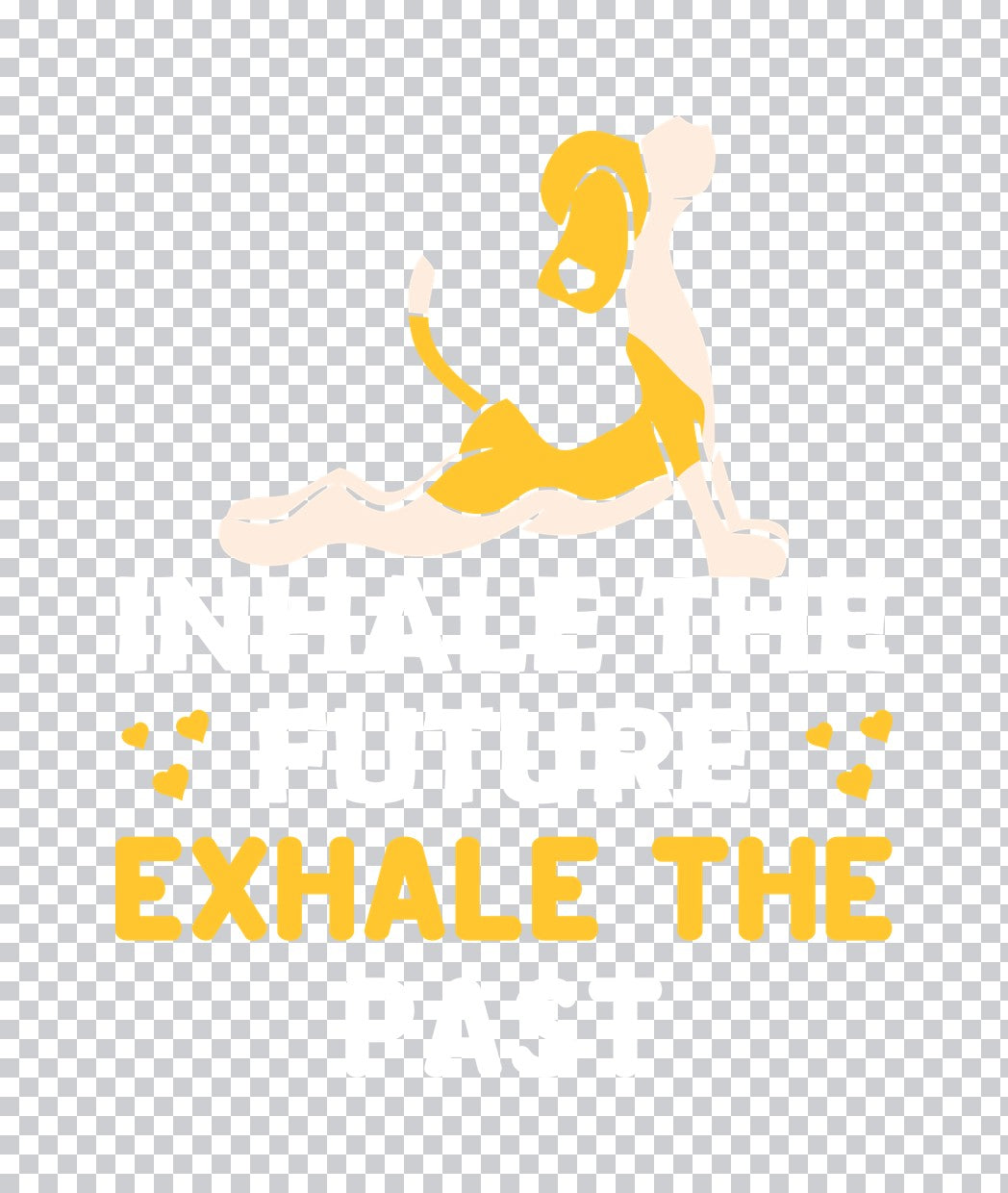 Dog Yoga Pose Exhale DTF Transfer