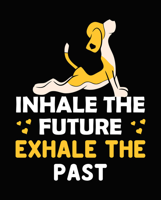 Dog Yoga Pose Exhale DTF Transfer