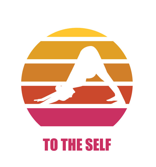 Downward Dog Sunset Yoga DTF Transfer