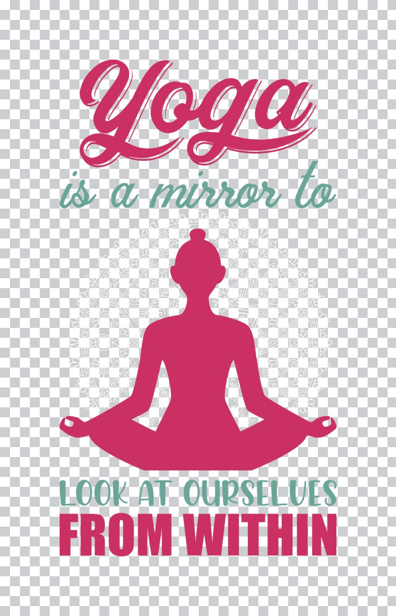 Yoga Mirror Look Within DTF Transfer