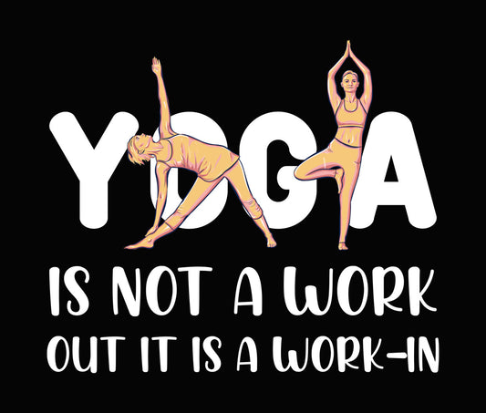 Yoga Poses Illustration Art DTF Transfer