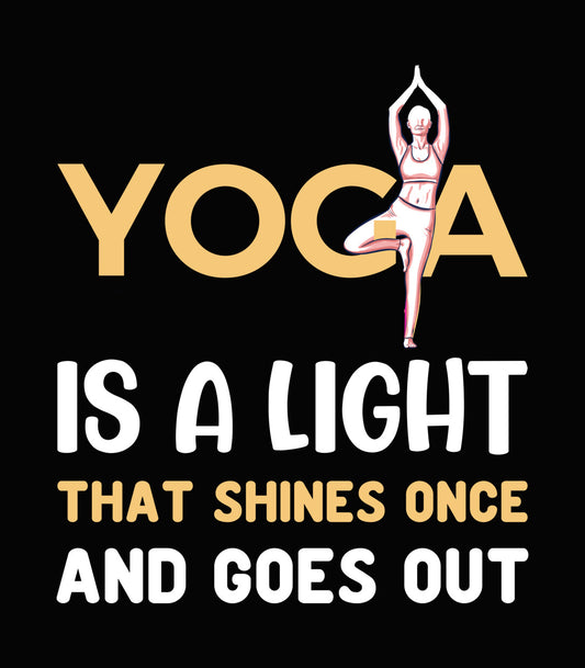 Yoga That Shines Once DTF Transfer
