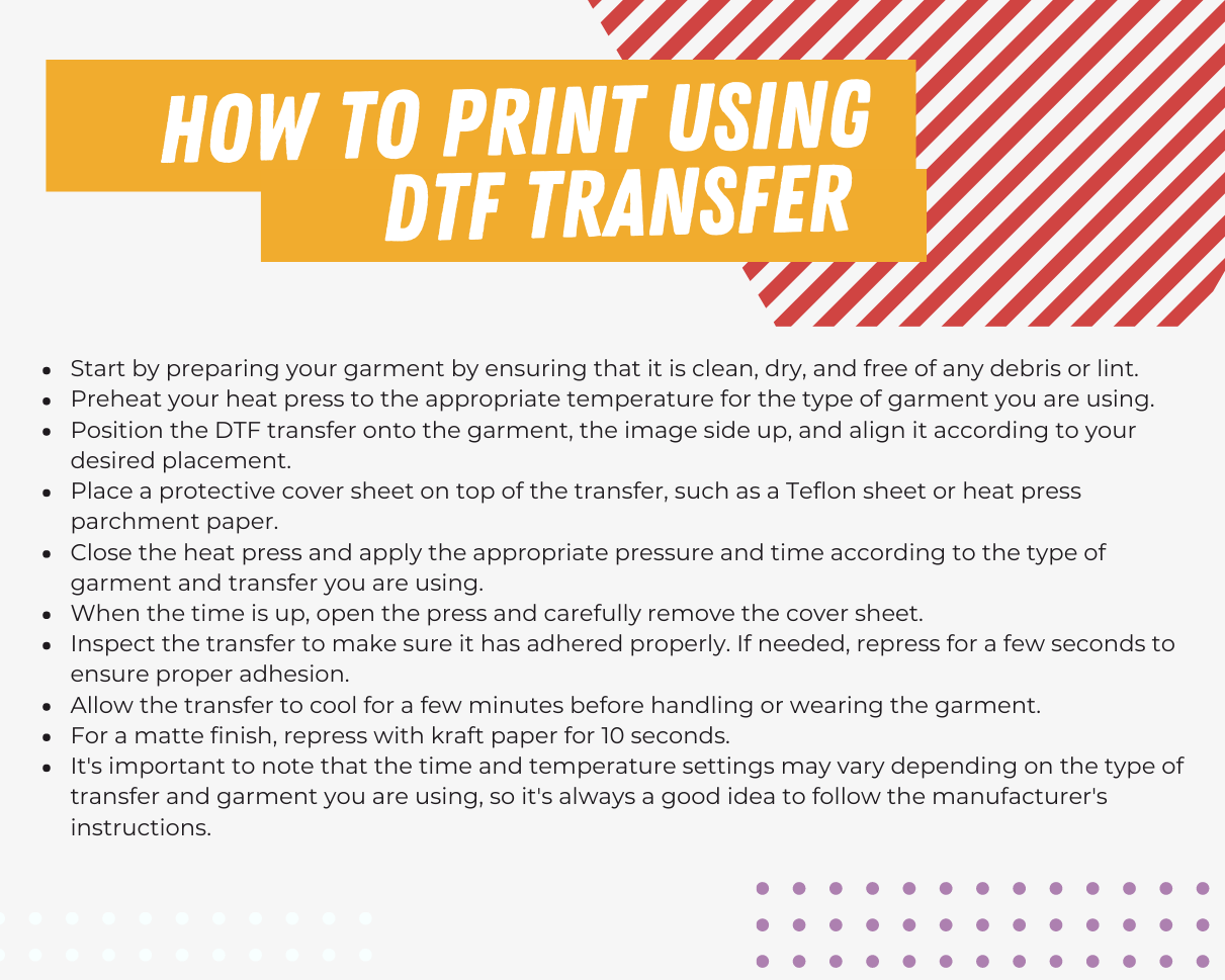 Direct to Film (DTF) Custom Transfer